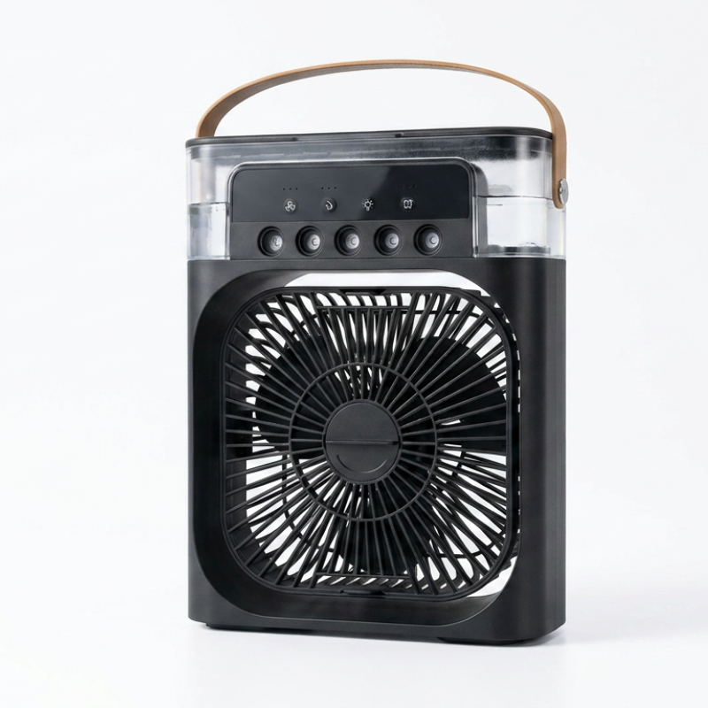 Bärbar 3 i 1 fläkt AIr Conditioner Hushålls liten luftkylare LED nattlampor Luftfuktare Luftjustering Hemfläktar
