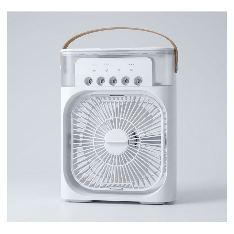 Bärbar 3 i 1 fläkt AIr Conditioner Hushålls liten luftkylare LED nattlampor Luftfuktare Luftjustering Hemfläktar