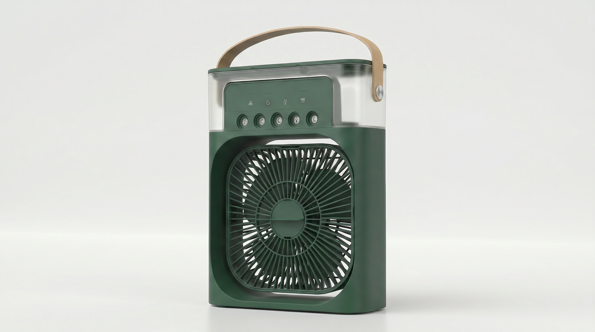 Bärbar 3 i 1 fläkt AIr Conditioner Hushålls liten luftkylare LED nattlampor Luftfuktare Luftjustering Hemfläktar